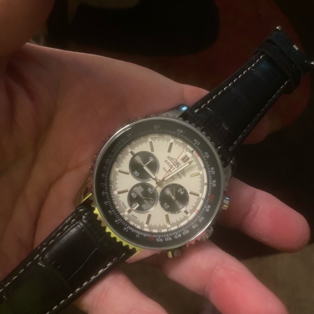 New Breitling Black and white Chronograph Watch - Picture 3 of 7